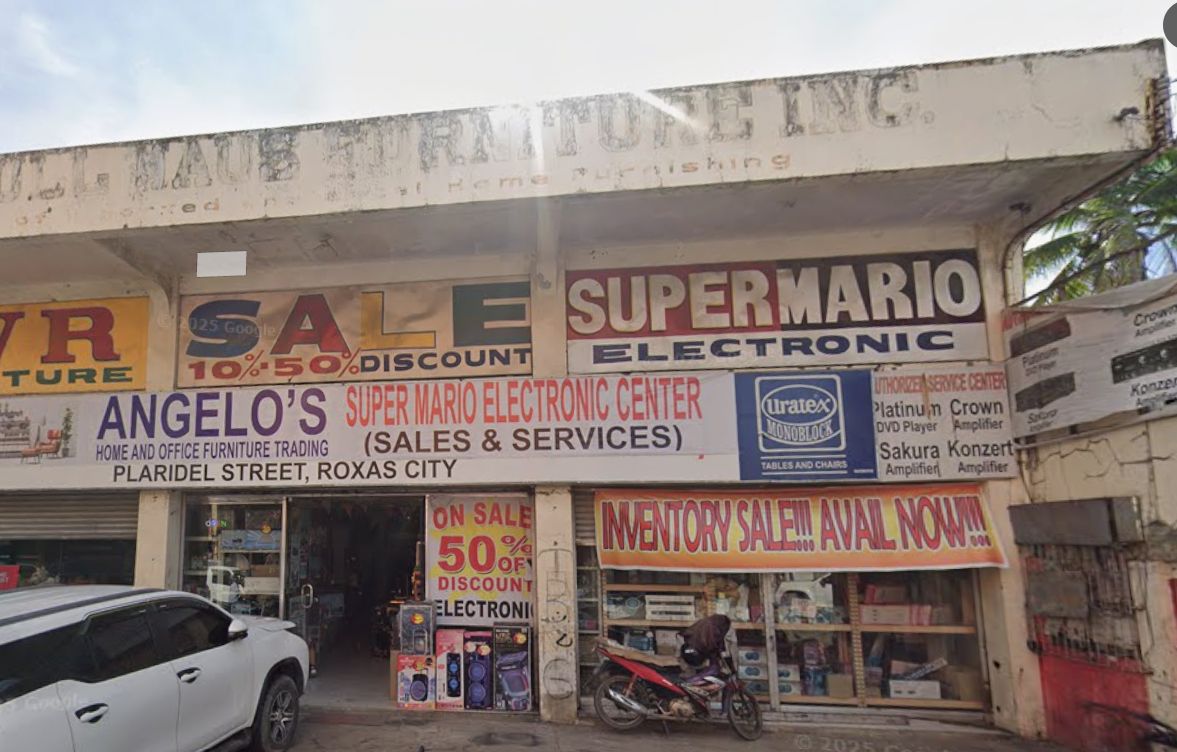 Supermario Electronics storefront in Roxas City